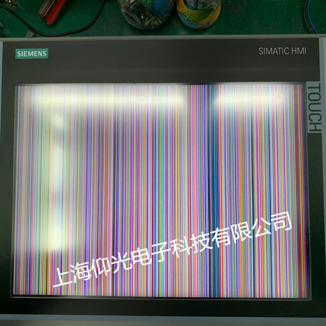 西門子TP1200系列觸摸屏維修,顯示花屏橫豎條修理 當天好